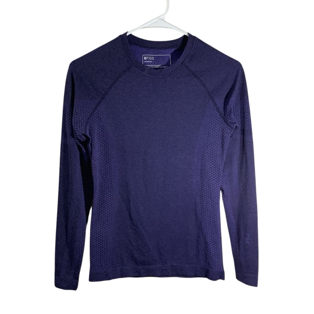 Figs Women's Long Sleeve Top - Deep Purple
